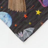 Eric Carle | Raupe Black Halloween Pattern Fleecedecke (Ecke)