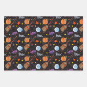 Eric Carle | Raupe Black Halloween Pattern Geschenkpapier Set (Vorderseite)