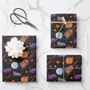 Eric Carle   Raupe Black Halloween Pattern Geschenkpapier Set