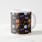 Eric Carle | Raupe Black Halloween Pattern Jumbo-Tasse (Vorderseite Rechts)