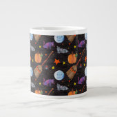 Eric Carle | Raupe Black Halloween Pattern Jumbo-Tasse (Vorderseite)