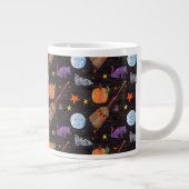 Eric Carle | Raupe Black Halloween Pattern Jumbo-Tasse (Rechts)