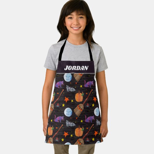 Eric Carle | Raupe Black Halloween Pattern Schürze (Insitu)
