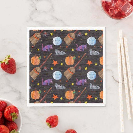 Eric Carle | Raupe Black Halloween Pattern Serviette (Beispiel)