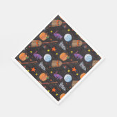 Eric Carle | Raupe Black Halloween Pattern Serviette (Ecke)