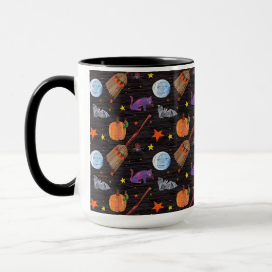 Eric Carle | Raupe Black Halloween Pattern Tasse (Links)