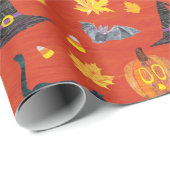 Eric Carle | Raupe Halloween-Muster Geschenkpapier (Rolleneckpunkt)