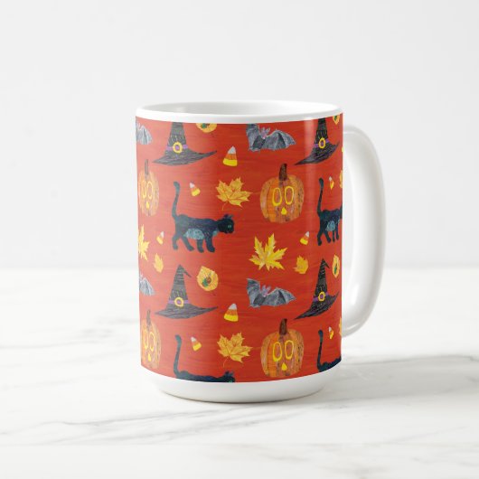 Eric Carle | Raupe Halloween-Muster Kaffeetasse (VorderseiteRechts)