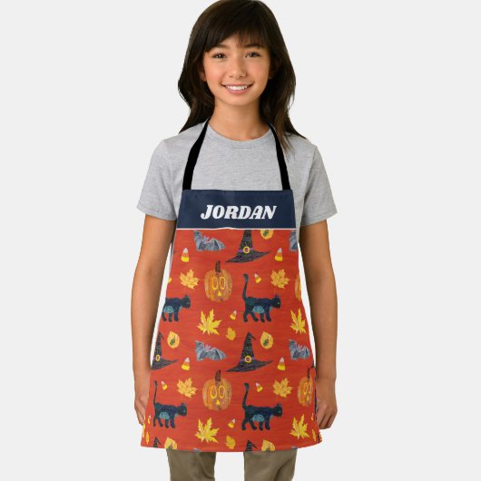 Eric Carle | Raupe Halloween-Muster Schürze (Insitu)