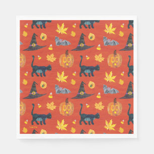 Eric Carle Raupe Halloween-Muster Serviette