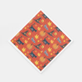 Eric Carle | Raupe Halloween-Muster Serviette (Ecke)