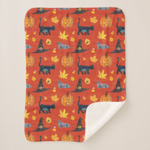 Eric Carle Raupe Halloween-Muster Sherpadecke