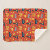Eric Carle | Raupe Halloween-Muster Sherpadecke (Vorderseite (Horizontal))