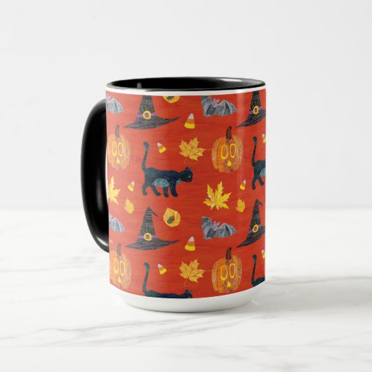 Eric Carle | Raupe Halloween-Muster Tasse (Vorderseite Links)