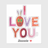 Eric Carle | Raupe I Liebe Sie Aufkleber (Blatt)