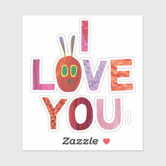 Eric Carle | Raupe I Liebe Sie Aufkleber (Blatt)