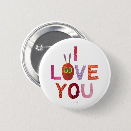 Eric Carle | Raupe I Liebe Sie Button (Vorne & Hinten)