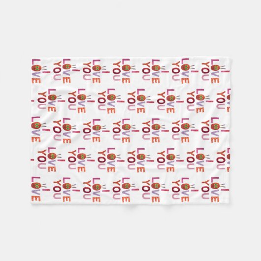 Eric Carle | Raupe I Liebe Sie Fleecedecke (Vorderseite (Horizontal))