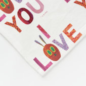 Eric Carle | Raupe I Liebe Sie Fleecedecke (Ecke)