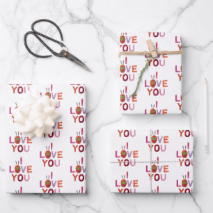 Eric Carle   Raupe I Liebe Sie Geschenkpapier Set