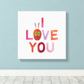 Eric Carle | Raupe I Liebe Sie Leinwanddruck (Insitu (Holzboden))