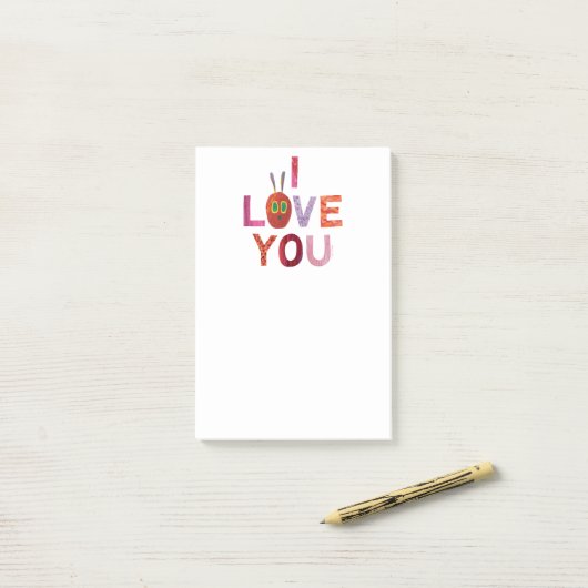 Eric Carle | Raupe I Liebe Sie Post-it Klebezettel (Auf Schreibtisch)