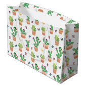 Eric Carle | Raupe, Kaktus und Schmetterling Pa Große Geschenktüte (Rückseite Schrägansicht)