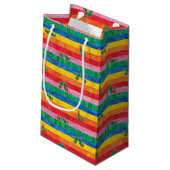 Eric Carle | Raupe-Regenbogen-Muster Kleine Geschenktüte (Rückseite Schrägansicht)