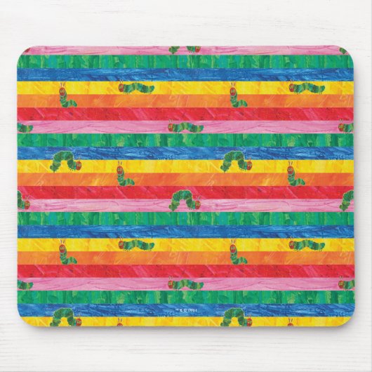 Eric Carle | Raupe-Regenbogen-Muster Mousepad (Vorne)