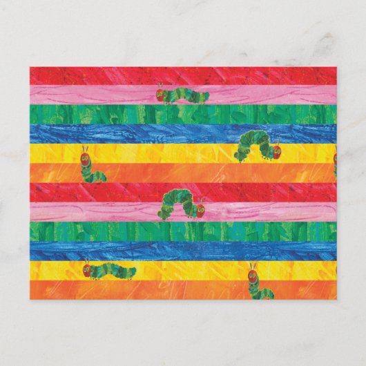 Eric Carle | Raupe-Regenbogen-Muster Postkarte (Vorderseite)