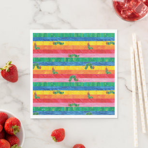 Eric Carle Raupe-Regenbogen-Muster Serviette