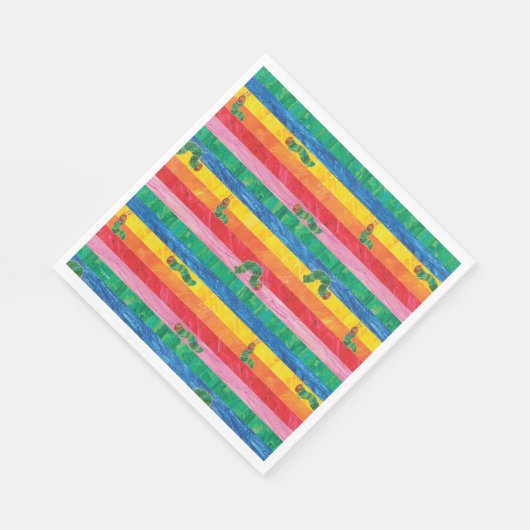Eric Carle | Raupe-Regenbogen-Muster Serviette (Ecke)