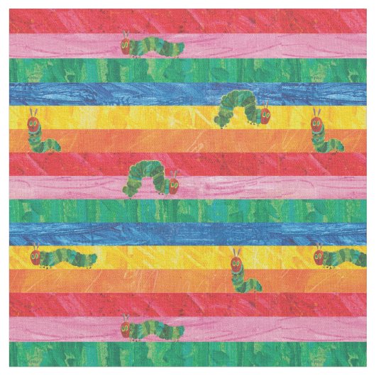 Eric Carle | Raupe-Regenbogen-Muster Stoff (Nahaufnahme)