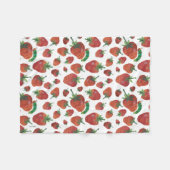 Eric Carle | Raupe- und Erdbeermuster Fleecedecke (Vorderseite (Horizontal))