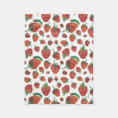 Eric Carle | Raupe- und Erdbeermuster Fleecedecke (Vorderseite)