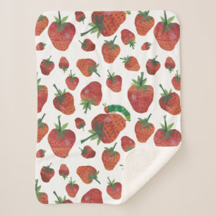Eric Carle   Raupe- und Erdbeermuster Sherpadecke