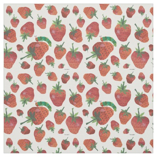 Eric Carle | Raupe- und Erdbeermuster Stoff (Muster)
