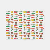 Eric Carle | Raupe und Ernährungsweise Fleecedecke (Vorderseite (Horizontal))