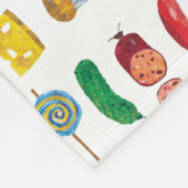 Eric Carle | Raupe und Ernährungsweise Fleecedecke (Ecke)