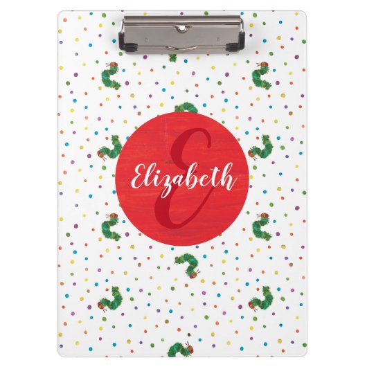 Eric Carle | Raupe- und Punktmuster Klemmbrett (Vorderseite)