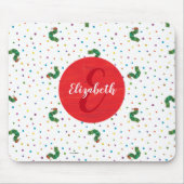 Eric Carle | Raupe- und Punktmuster Mousepad (Vorne)