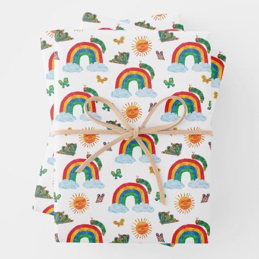 Eric Carle | Raupe zum Regenbogen-Schmetterling Geschenkpapier Set (Beispiel)