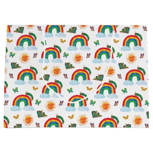 Eric Carle | Raupe zum Regenbogen-Schmetterling Große Geschenktüte (Vorderseite)
