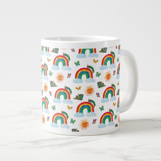 Eric Carle | Raupe zum Regenbogen-Schmetterling Jumbo-Tasse (Vorderseite Rechts)