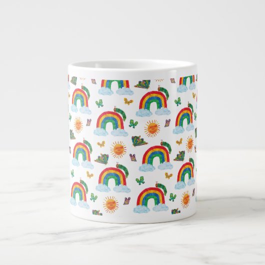 Eric Carle | Raupe zum Regenbogen-Schmetterling Jumbo-Tasse (Vorderseite)