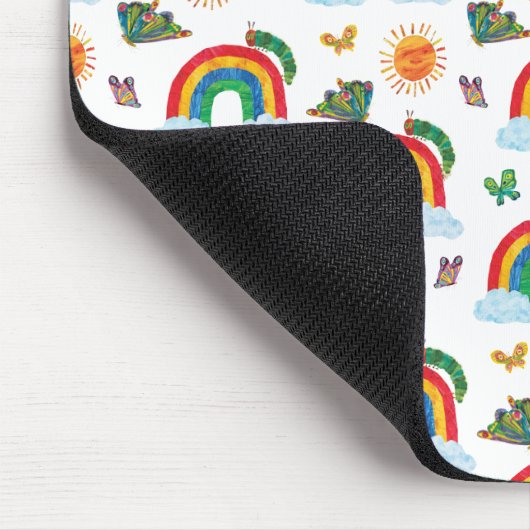 Eric Carle | Raupe zum Regenbogen-Schmetterling Mousepad (Ecke)