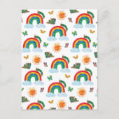 Eric Carle | Raupe zum Regenbogen-Schmetterling Postkarte (Vorderseite)