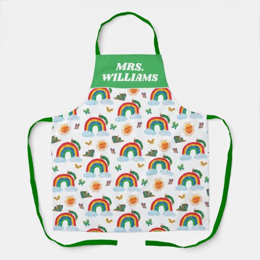 Eric Carle | Raupe zum Regenbogen-Schmetterling Schürze (Vorderseite)