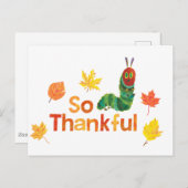 Eric Carle | So dankbar Raupe Postkarte (Vorne/Hinten)