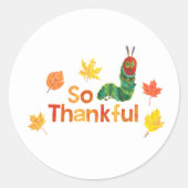 Eric Carle | So dankbar Raupe Runder Aufkleber (Vorderseite)